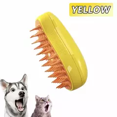 Escova vapor para cães e gatos, pulverizador elétrico para massagem e banho