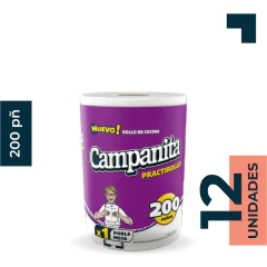Rollo de Cocina Campanita DOBLE HOJA 200 p - comprar online