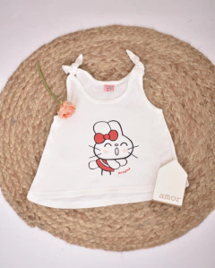 Solero conejita de algodón con moñitos