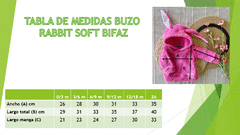 Buzo Rabbit de soft bifaz en internet