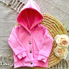 Campera de plush con capucha