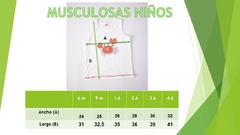 Musculosa Jirafita de algodón - tienda online