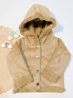 Campera de corderoy Camel con corderito