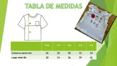 Remeras manzanitas - Patytap - Ropa de bebé y niños