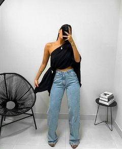 Cropped Capa Alésia Preta