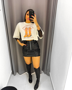 Cropped Tee Botas