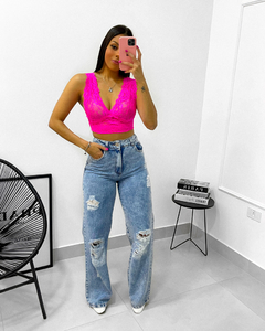 Cropped Renda Jamile na internet