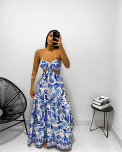 Vestido Samantha Azul na internet