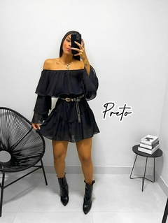 Macaquinho Chiffon Nataly - Paula Regina Store