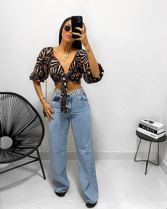 Calça Pantalona Wide Leg Chanel