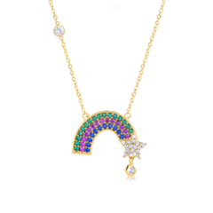 colar Arco Iris ouro