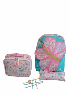 Set Escolar Mochila Lunchera y Cartuchera - comprar online