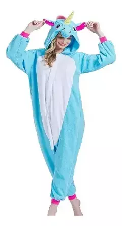 Kigurumi UNICORNIO CELESTE Adultos - comprar online
