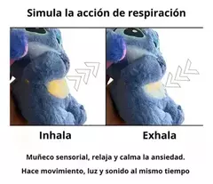 Peluche Stitch con respiración realista - luces musicales - tienda online