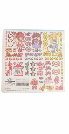 Cuderno Cuadriculado con Stickers Kawaii en internet