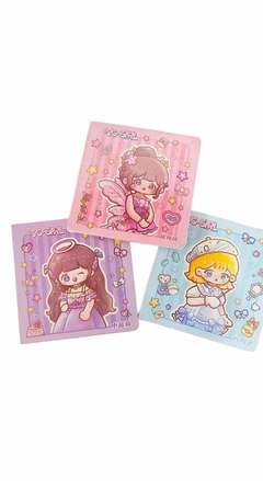 Cuderno Cuadriculado con Stickers Kawaii