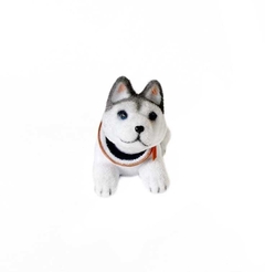 Perro Siberiano Mueve Cabeza Felpa Chico