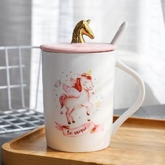 Tazas Unicornio con tapa y cuchara en internet