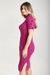Vestido Canelado Manga Curta - comprar online