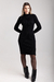 Vestido Canelado Manga Longa - comprar online