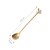CUCHARA DE ACERO 16CM CON HOJITAS (6 UNIDADES) - MUNDO GIFT