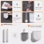 CEPILLO DE SILICONA PARA BAÑO CON SOPORTE ADHESIVO - tienda online