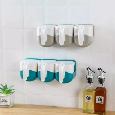 SET ORGANIZADOR DE CONDIMENTOS CON ADHESIVO