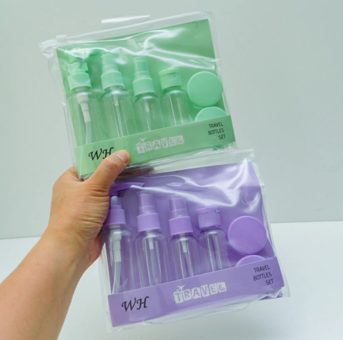 SET DE BOTELLA PARA VIAJEROS X 6 PIEZAS