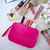 PORTA COSMETICO DE SILICONA COLOR FUCSIA - comprar online