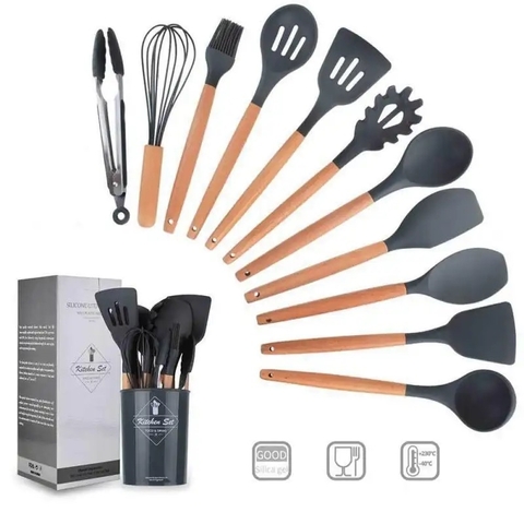 SET DE UTENSILLOS PARA COCINA (11 UNIDADES)