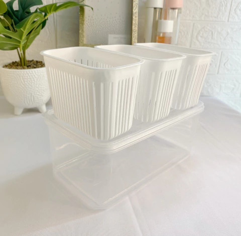 CONTENEDOR ESCURRIDOR DE 3 DIVISIONES