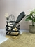 PORTA UTENSILLOS DE METAL CON BASE DE BAMBU