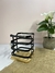 PORTA UTENSILLOS DE METAL CON BASE DE BAMBU - comprar online