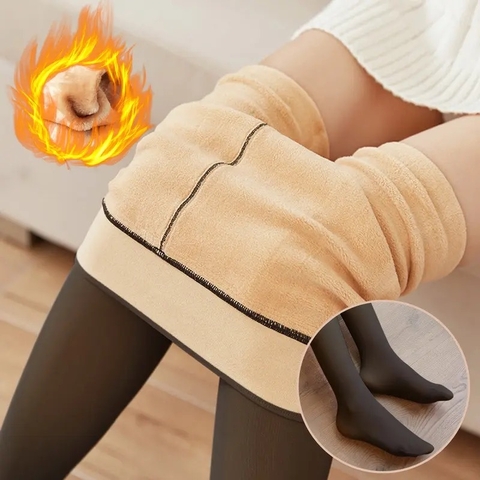CALZA TÉRMICA EFECTO PIEL (TALLE UNICO 3XL - 4XL = A M -XL)