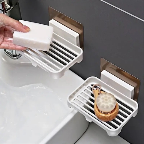 JABONERA CON SOPORTE AUTO ADHESIV0