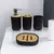 SET DE BAÑO CON BAMBU X4 UNIDADES