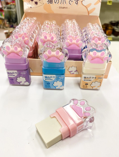 GOMA DE BORRAR (PATITA DE GATO)