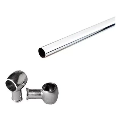 Barral p/cocina 120cm cromado - comprar online