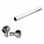 Barral p/cocina 90cm cromado - comprar online