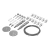 Kit tensor cortina bano articulado 3mts - comprar online