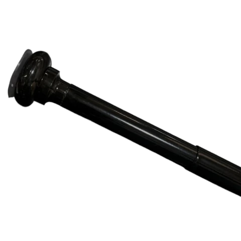 Barral lujo extensible aluminio 1,40 a 2,60m negro - comprar online