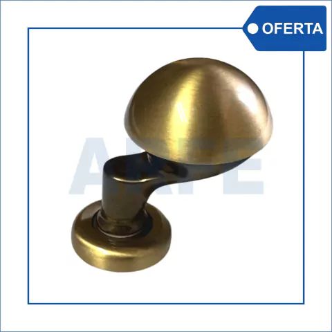 Pomo Mariana fijo desplazado - patine con bronce viejo