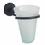 Porta vaso vidrio bronce cromo/negro - comprar online