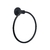 Toallero aro bronce cromo/negro