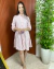 Vestido linho listrado
