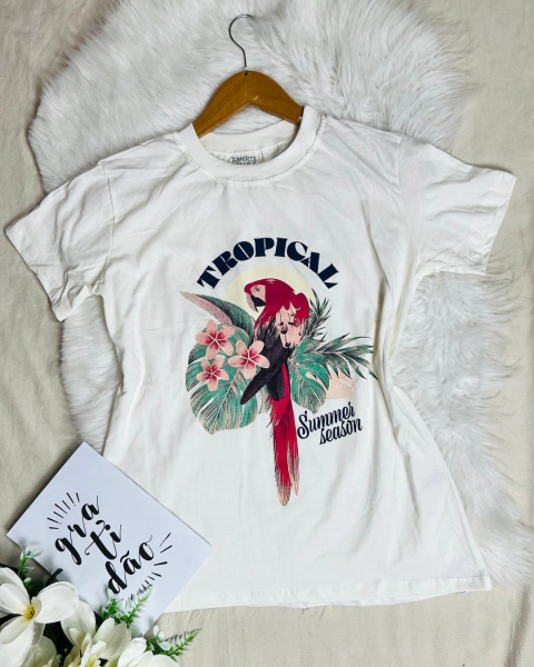 Blusa t-shirts tropical