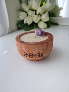 Vela de Soja | Energía • Amatista • Manzana y Canela