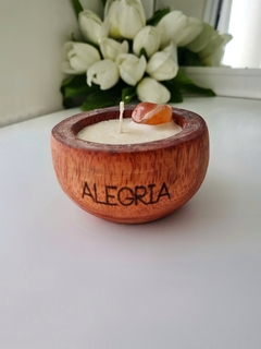 Vela de Soja | Alegría • Ágata Cornalina • Maracuyá