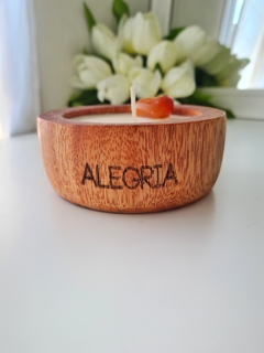 Vela de Soja | Alegría • Ágata Cornalina • Jazmín en internet