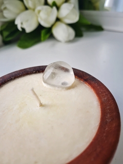 Vela de Soja | Conciencia • Cuarzo Cristal • Verbena - comprar online